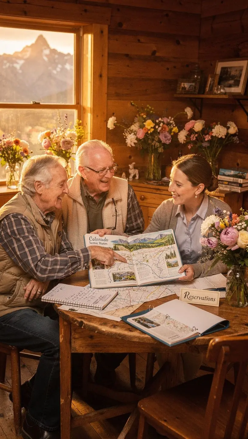 Zestaw narzędzi do monitorowania rezerwacji podróży na biurku.