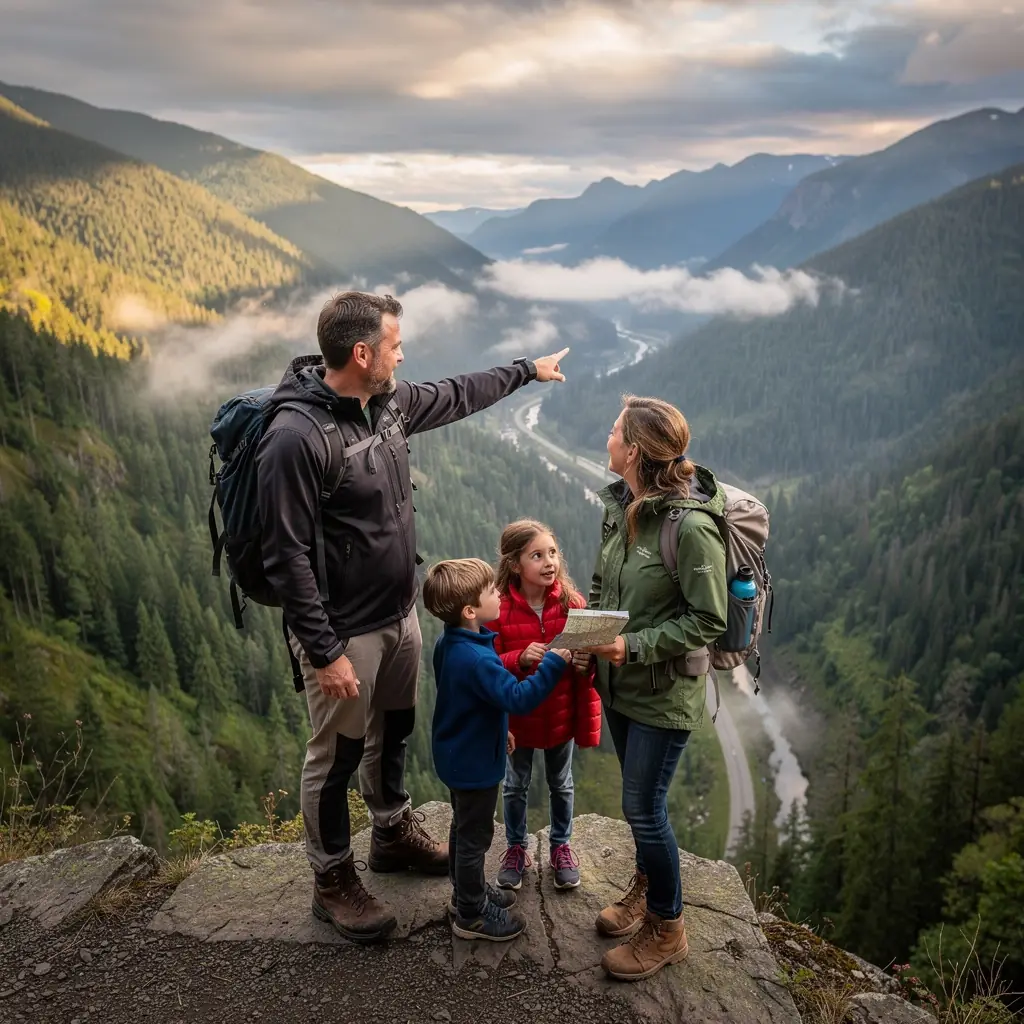 Osoba korzystająca z komputera do rezerwacji podróży offline.