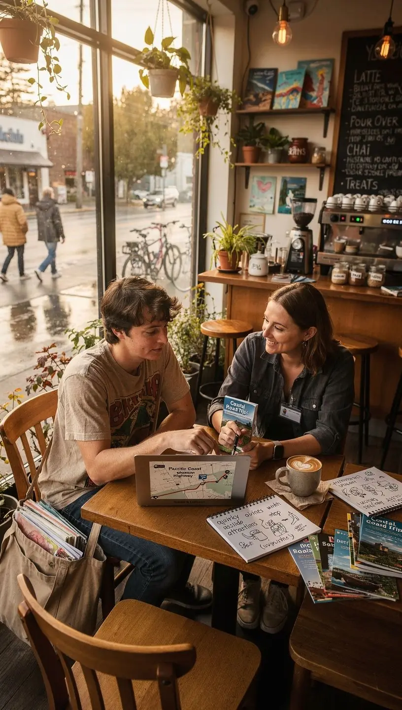 Notatnik z przypomnieniami o zaplanowanych wyjazdach i atrakcjach.