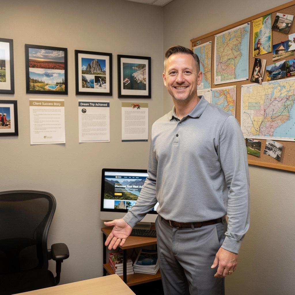 Widok na ekran z aplikacją do monitorowania rezerwacji podróżnych offline.